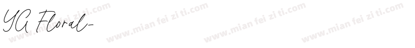 YG Floral字体转换